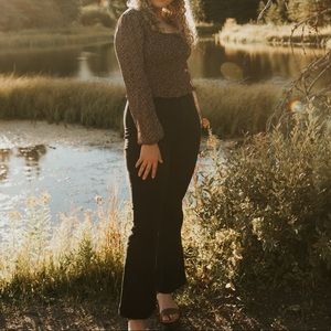 Princess Polly black flare pants